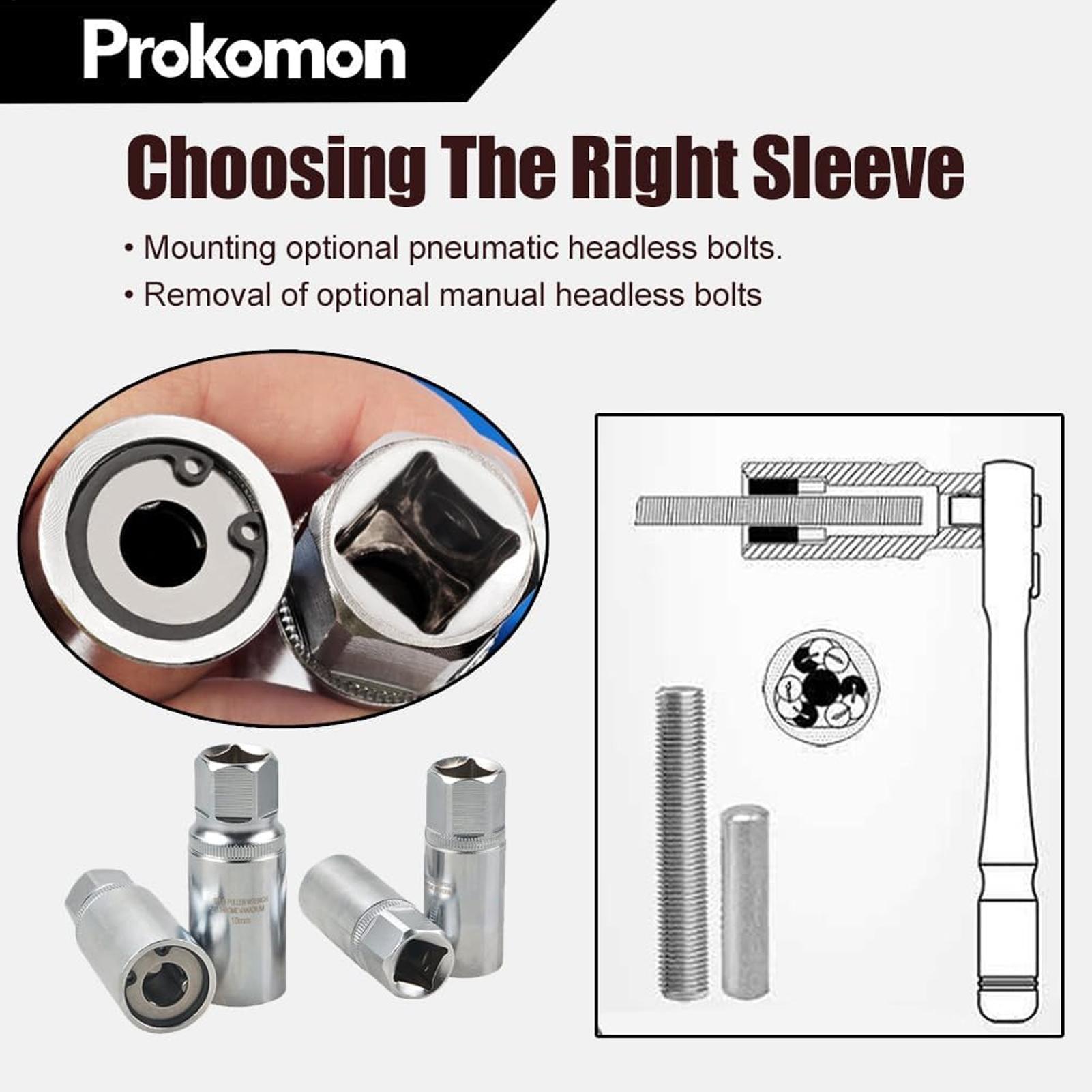 Socket Set - Conjunto Extrator de 4 Peças 1/4
